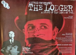 ALFRED HITCHCOCK'S THE LODGER - SIGNED POSTER